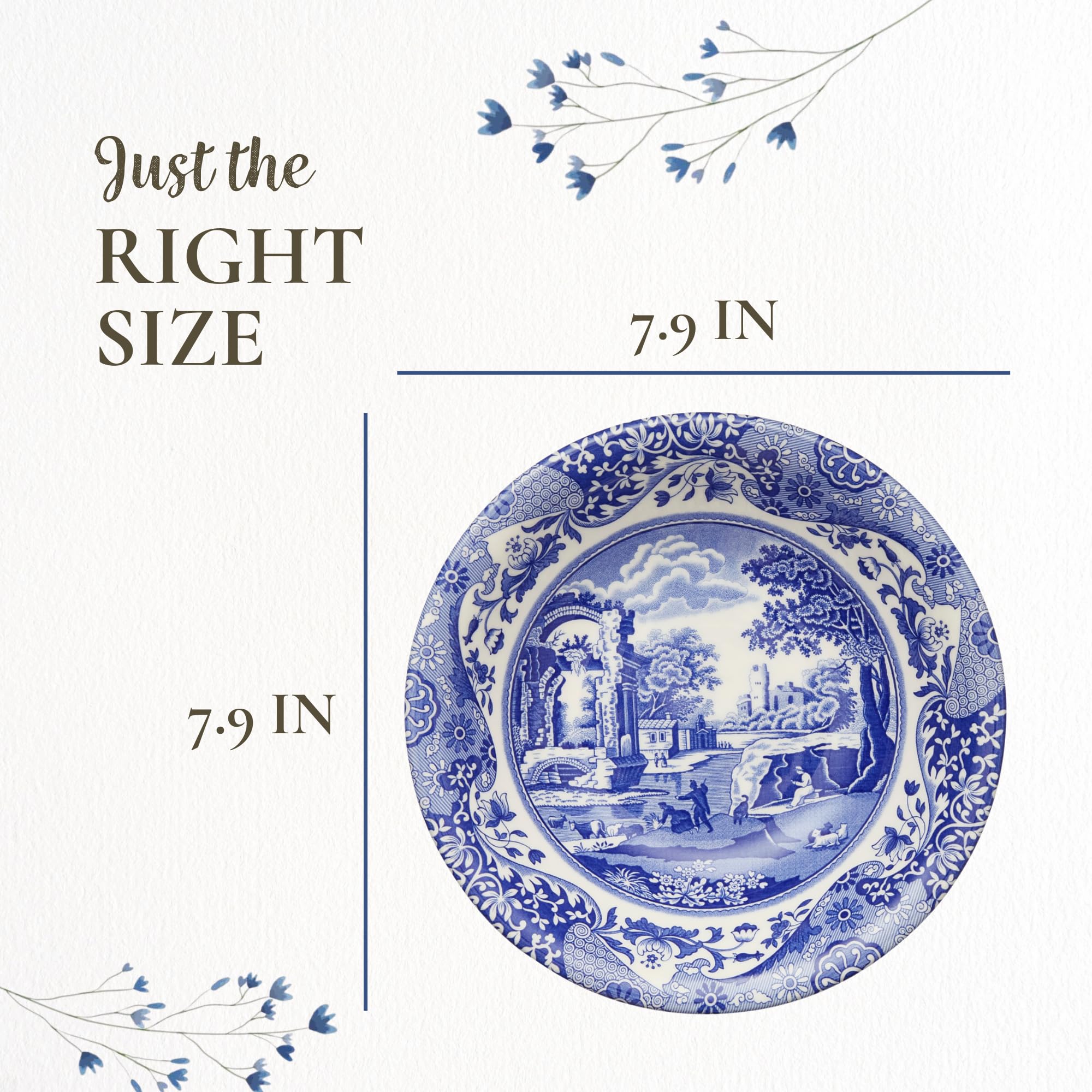 Amazon.com | Spode Blue Italian Ascot Cereal Bowl: Cereal Bowls